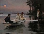 Ystävien Edelfelt-näyttelyvierailu Ateneumissa 7.9.2023.