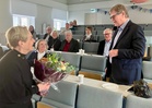 Vuosikokous nimitti perustajajäsenen, varapuheenjohtaja emerituksen Timo Sarvilinnan Ystävien kunniajäseneksi. Kuvaaja: Matti Heimonen