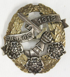 Sigurdskårenin kunniamerkki. Lähde: Turun museokeskus - Esinekokoelma / Finna